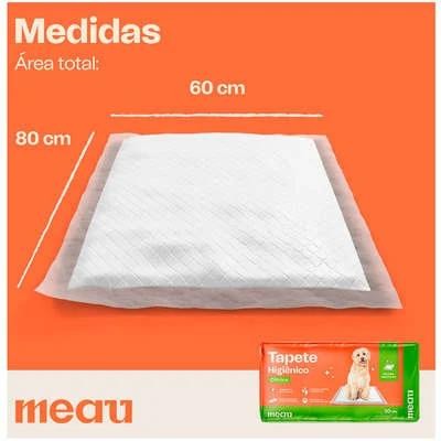 Tapete Higiênico Meau Cheirinho Cítrico para Cães