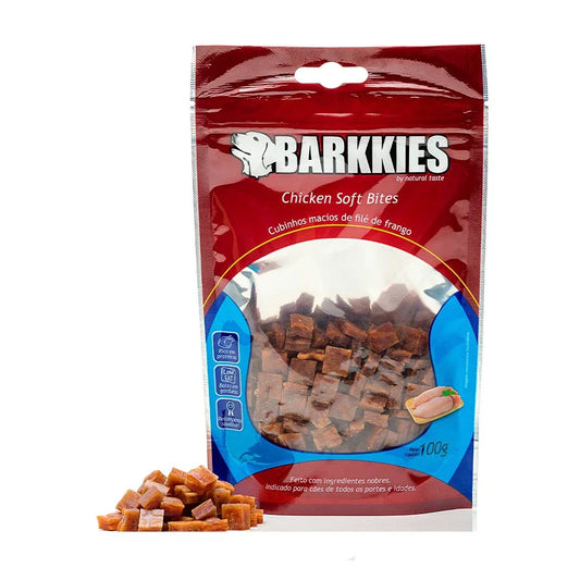 Snack Barkkies Chicken Soft para Cães 100g